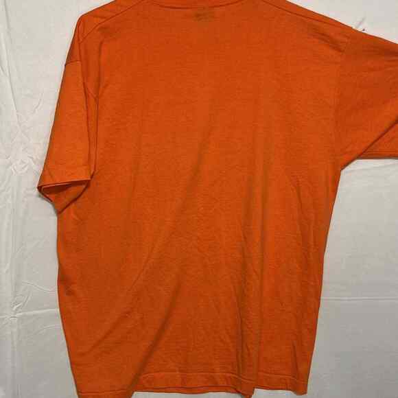 Vintage Single Stitch T-Shirt Bright Orange Elephant Logo Size XL Made in USA - Picture 6 of 7